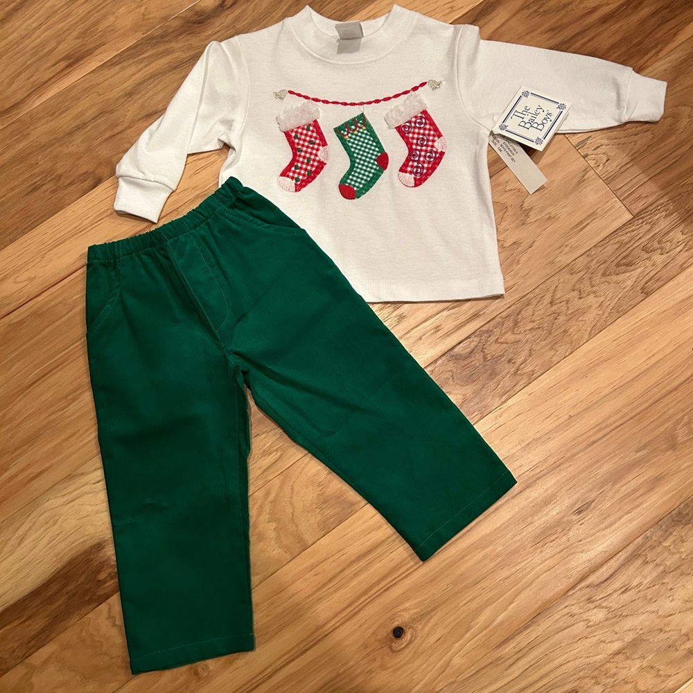 Bailey Boys Christmas set!  NWT!  Size 12 months.